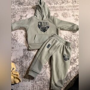 NBA Kids Olive Green Hoodie and Jogger Set